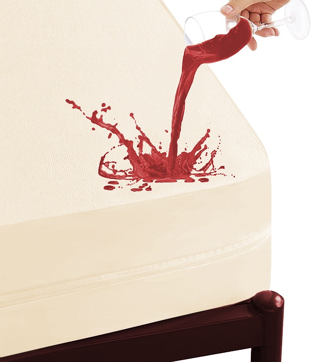 red wine spill on mattress